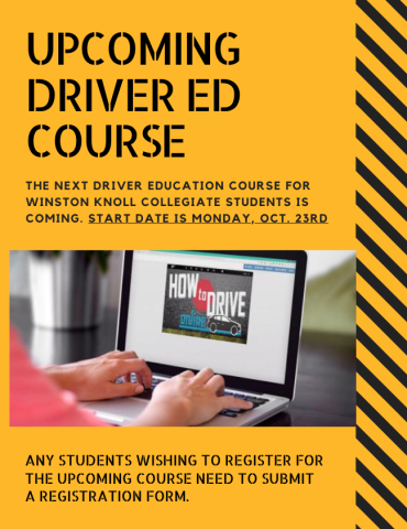 2023-2024 Driver Education | Winston Knoll Collegiate